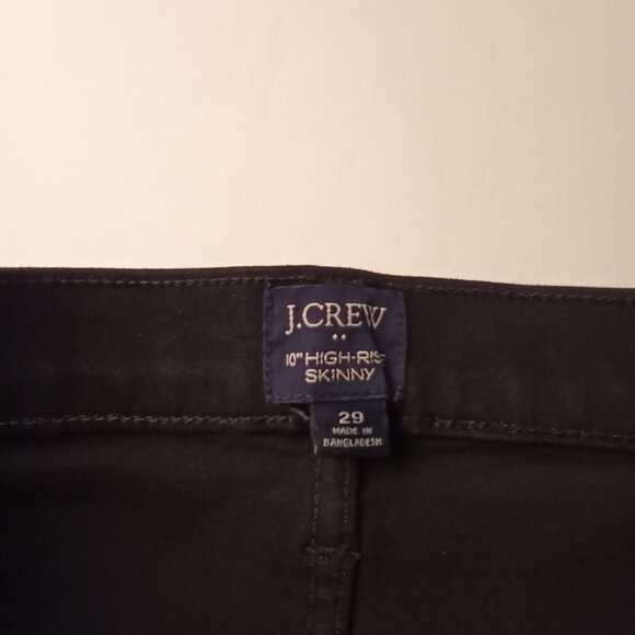 J.Crew Jeans Size 29/8 High Rise Skinny Leg Black Color - Picture 5 of 9